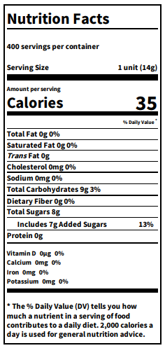 Nutrition Facts; Ingredients: Strawberries, High Fructose Corn Syrup, Corn Syrup, Sugar, Fruit Pectin, Citric Acid.