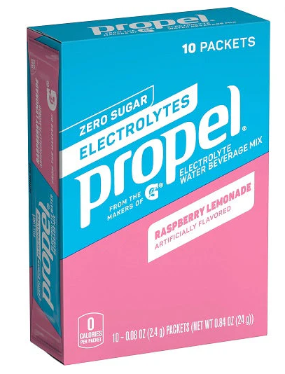 Nutrition Facts; Ingredients: Citric Acid, Sodium Citrate, Potassium Citrate, Maltodextrin, Ascorbic Acid, Sucralose, Sucrose, Natural Flavor, Silicon Dioxide, Niacinamide, Acesulfame Potassium, Calcium Disodium EDTA, Calcium Pantothenate, Vitamin E Acetate, Pyridoxine Hydrochloride, Cyanocobalamin. 